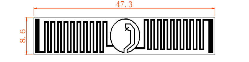 FPC UHF Inlay RFID Tag size