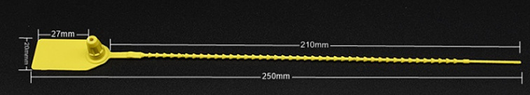 RFID Self-locking Cable Tie Tag size