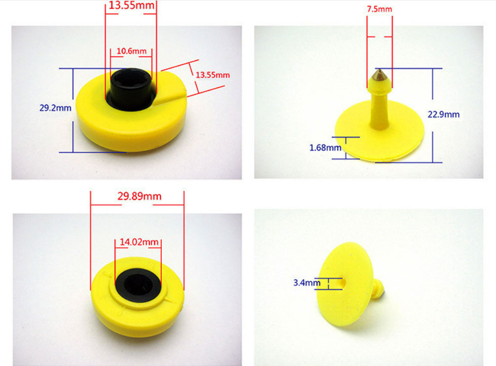 The size of RFID Light Ear Tag