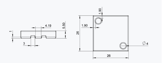 Waterproof on metal RFID tags drawing