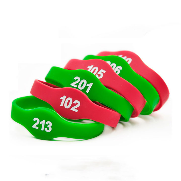 Dual frenquency IC ID silicone wristbands4