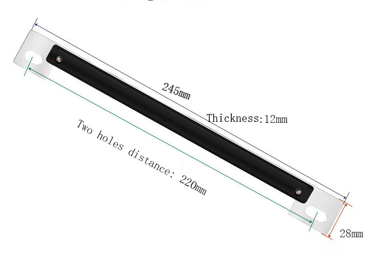 UHF RFID Vehicle License Plate Tag Size